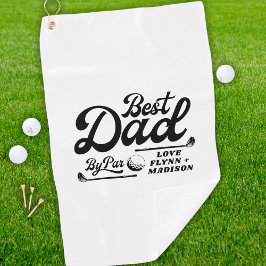 Funny Golfer Bester Vater Par | Vatertag Golfhandtuch