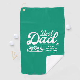Funny Golfer Bester Vater Par | Vatertag Golfhandtuch