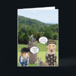 Funny Golfer Birthday/Funny Dog Golfer Karte<br><div class="desc">Waylon und Moses auf einem Golfplatz. Ich habe gelesen, dass es viele tierische Begriffe im Golf gibt. Ich las einen "großen Hund" ist ein Fahrer. Auch gibt es eine Reihe von Wetten nach Tieren benannt. Sie können diese Bilder verschieben und optimieren, wenn Sie möchten. Sie können die Kalorien und den...</div>