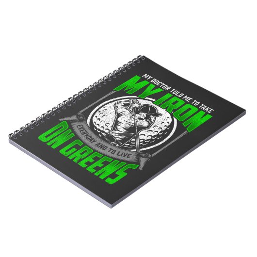 Funny Golfer Course Zitat Golf Player Spaß Notizblock (Linke Seite)