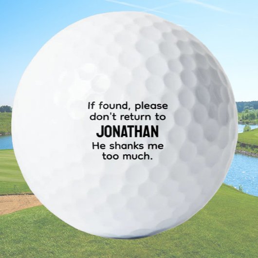 Funny Golfer Geschenk für seinen Individuelle Name Golfball