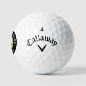 Funny Golfer Gift – GREENS ARE GOOD FORE YOU! Golfball (Logo)