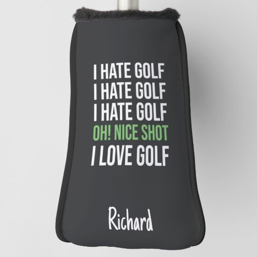 Funny Golfer Gift Sports Custom Personalized Humor Golf Headcover (Rotieren 90)