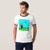 Funny Golfer & Goose Tee Shirt (Vorne ganz)
