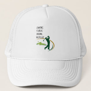 Funny Golfer Hat Geschenk für Golfliebhaber Truckerkappe