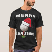 Funny Golfer Holiday Golf Ball Weihnachtsgolfgirl T-Shirt (Vorderseite)