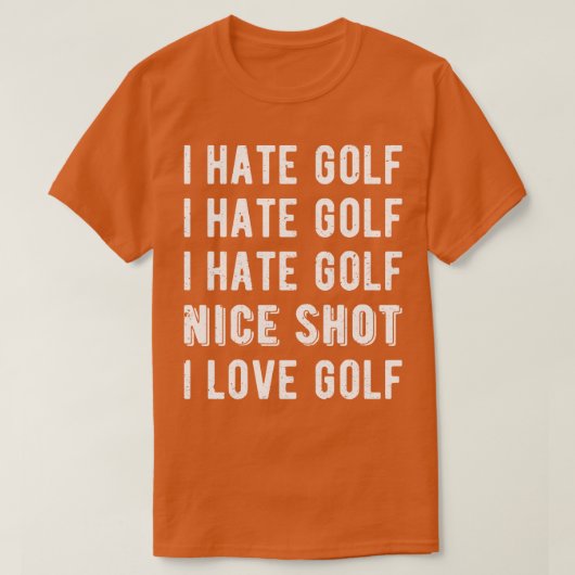 Funny Golfer I Hasse Golf II T-Shirt (Design vorne)