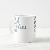 Funny Golfer Look For Ball Repeat Golf Player Kaffeetasse (Vorderseite Links)
