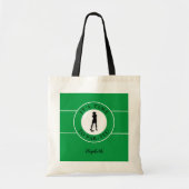 Funny Golfer Par T-Shirt Time Golf Niedliches Grün Tragetasche (Vorne)