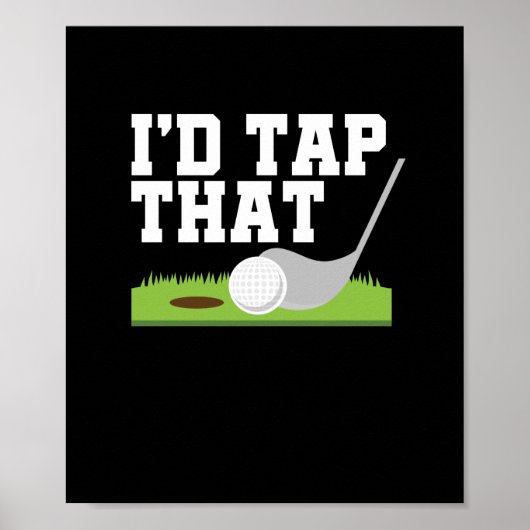 Funny Golfer Puns Stach ich, dass Adult Joke Golf Poster (Vorne)