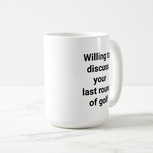 Funny Golfer Spaß Golf Talk Vater Geschenk Kaffeetasse (VorderseiteRechts)