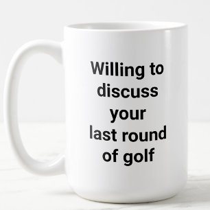 Funny Golfer Spaß Golf Talk Vater Geschenk Kaffeetasse