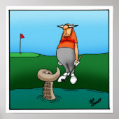 Funny Golfer Spaß Poster Gift (Vorne)