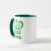Funny Golfer Vater, Humorer Golf King Coffee Tasse (Vorderseite Links)