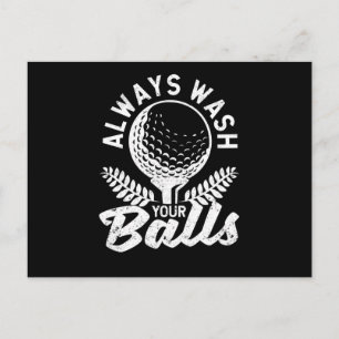 Funny Golfer Vater Tag Golfen Immer Postkarte