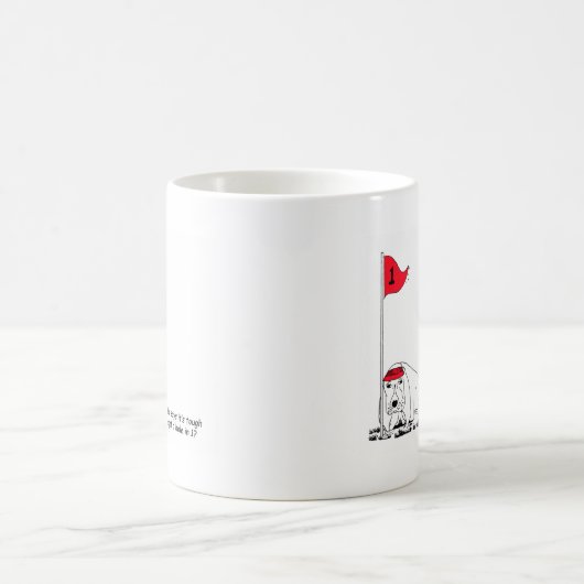 Funny Golfing Dog Tasse (Mittel)