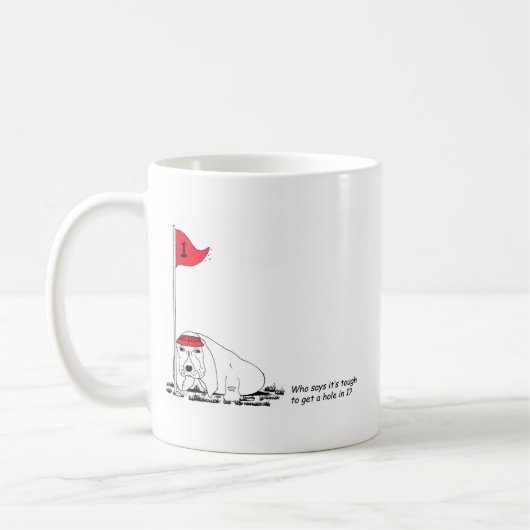 Funny Golfing Dog Tasse (Links)