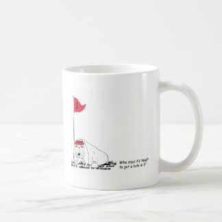 Funny Golfing Dog Tasse