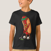 Funny Golfing Hot Dog Golf Geschenke für Men Boys  T-Shirt (Vorderseite)