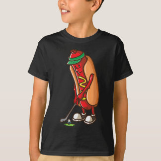 Funny Golfing Hot Dog Golf Geschenke für Men Boys T-Shirt