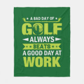 Funny golfing lovers word art  fleecedecke (Vorderseite)