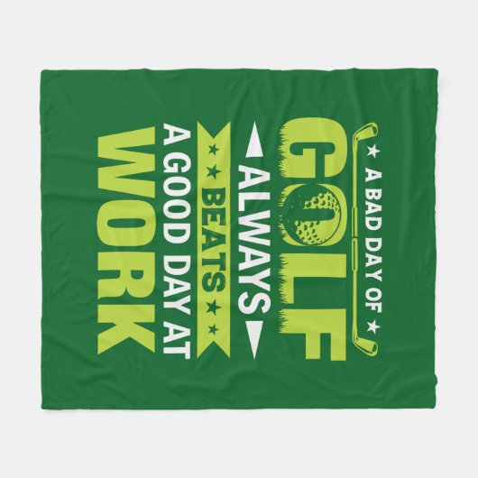 Funny golfing lovers word art fleecedecke (Vorderseite (Horizontal))
