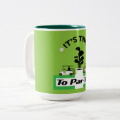 Funny Golfing Pros Golfing Fanatics Sport Zweifarbige Tasse (Vorderseite Links)