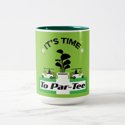 Funny Golfing Pros Golfing Fanatics Sport Zweifarbige Tasse (Mittel)