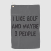 Funny Golfing Sarcastic Sayings Golf  Golfhandtuch (Vorderseite)