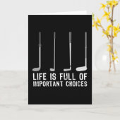 Funny Golfing - wichtige Auswahl Karte (Gelbe Blume)