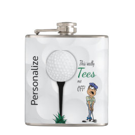 Funny Golfing - Wirklich T-Shirts Flachmann