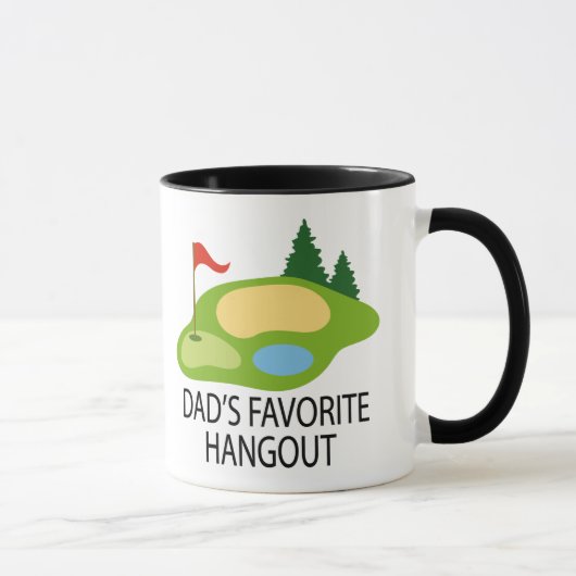 Funny Golfplatz Golfplatz Vater Hangout Geschenk Tasse (Rechts)