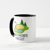 Funny Golfplatz Golfplatz Vater Hangout Geschenk Tasse (Vorderseite Links)