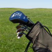 Funny Golfspielen So Roll Blue Mit Monogramm Golf Headcover (In SItu)