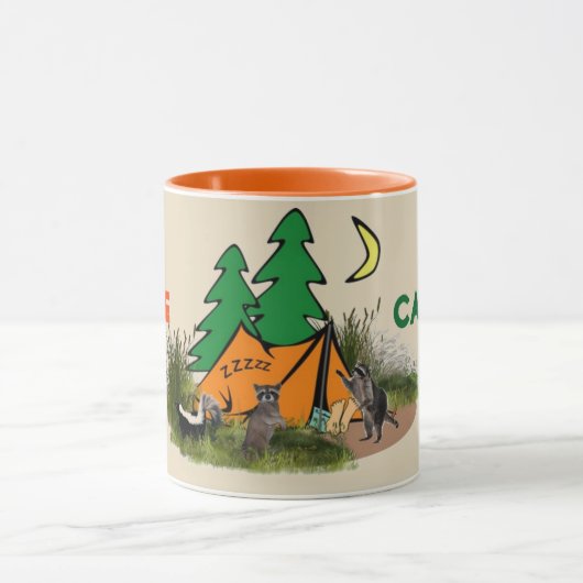 Funny Gone Camping Funny Mug Tasse (Zentrum)