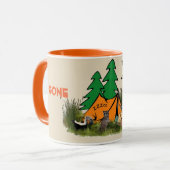 Funny Gone Camping Funny Mug Tasse (Vorderseite Links)