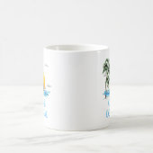 Funny Gone Coastal Nautical Sailing Sunset Kaffeetasse (Mittel)