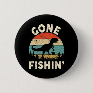 Funny Gone Fishing-Shirt Männer Frauen Jugend Jung Button