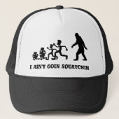 Funny Gone Squatchin Evolution Truckerkappe (Vorderseite)