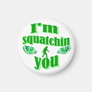 Funny gone squatting magnet