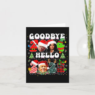 Funny Good 2024 Hallo 2025 Funny Kamala & Trump Pr Karte