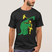 Funny Good Boys Dinosaur Hugging a Giraffe Movie F T-Shirt (Vorderseite)