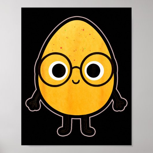 Funny Good Egg Teacher Halloween Costume The Smart Poster (Vorne)