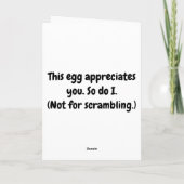 Funny Good Egg Wertschätzung - Danke Geschenk (Rückseite)