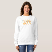 Funny Good Hexe Modernes Halloween Orange Black Sweatshirt (Vorne ganz)