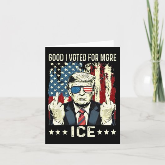 Funny Good Ich habe für mehr Ice Patriotic 1 gesti Karte (Vorderseite)