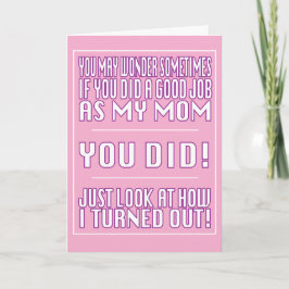 Funny Good Job Mama Card Karte