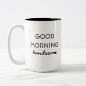 Funny good morning zweifarbige tasse (Links)