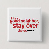 Funny Good Neighbor Social Distanz Button (Vorderseite)