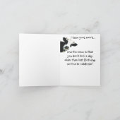 Funny Good News Kuh Age Geburtstag Karte (Innenseite)